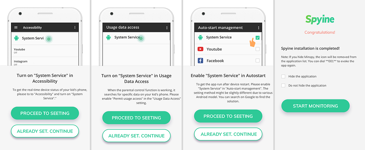 Spyine android tracking app setup 02